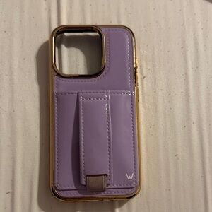 Purple Phone Case with Gold Accents